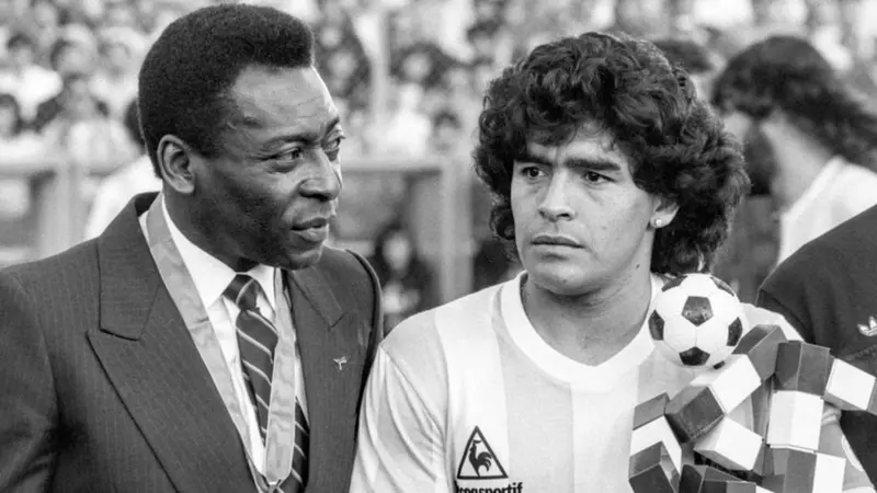 pele y maradona